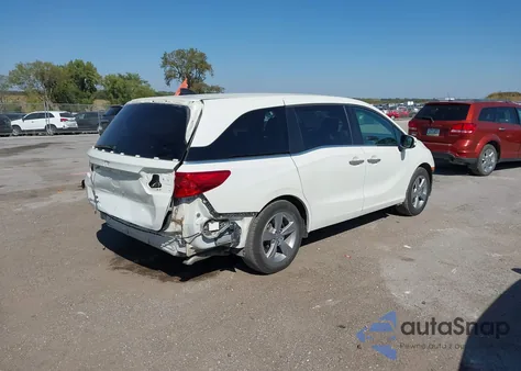 2018 Honda Odyssey Ex-L из США, поврежденный, VIN 5FNRL6H77JB032482